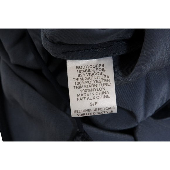 Cami NYC Women Tank Top Small Blue Reversible Velvet Silk Embroider Charlie Lace - Picture 8 of 10